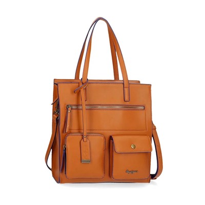 Schultertasche in Hellbraun - (B)30 x (H)32 x (T)13 cm