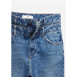 Jeans rectos doble cintura