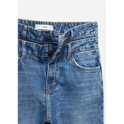 Jeans rectos doble cintura