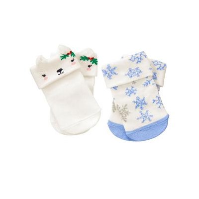 Cat & Snowflake Socks