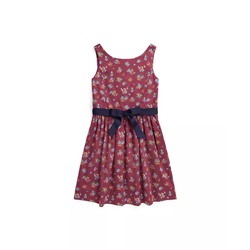 POLO RALPH LAUREN Big Girls Floral Cotton Sateen Dress