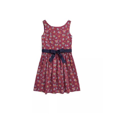 POLO RALPH LAUREN Big Girls Floral Cotton Sateen Dress