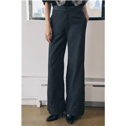 ZW COLLECTION WIDE-LEG MID-RISE JEANS