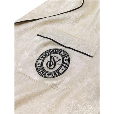 VICTORIA'S SECRET Glazed Satin Long Pajama Set