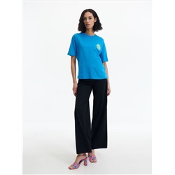 T-Shirt im Regular-Fit mit mehrfarbigem Druck