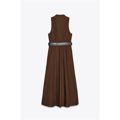 MIDI DRESS WITH BELT