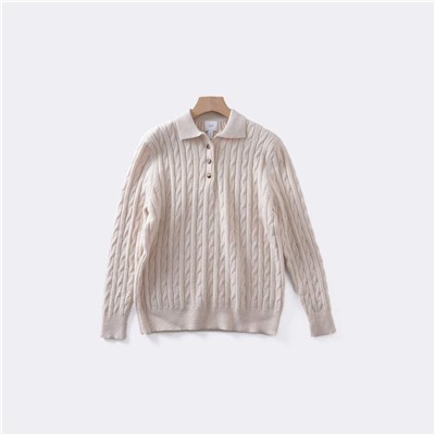 Женский вязаный шерстяной свитер   H&*M