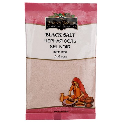 BHARAT BAZAAR Kala Namak Black Salt Черная Соль 100г
