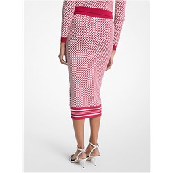 Michael Kors Outlet Tile Jacquard Midi Skirt