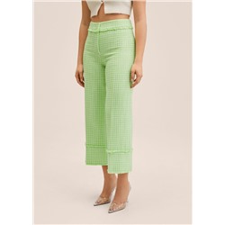 Pantalón culotte tweed -  Mujer | MANGO OUTLET Melilla