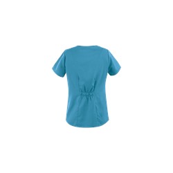 Grey's Anatomy Scrubs Modern Fit Mock Wrap Elastic Back Top