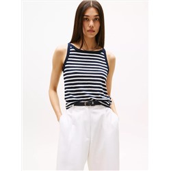 Linen Blend Stripe Tank Top