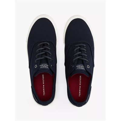 Embossed Logo Canvas Sneaker