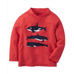 Carter's Whale Print Rashguard