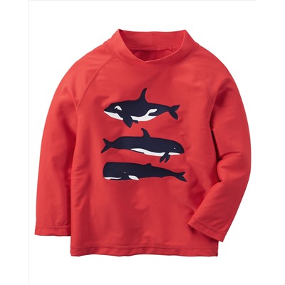 Carter's Whale Print Rashguard