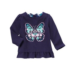 Butterfly Peplum Top