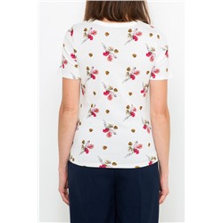 Camiseta Blanco y rosa