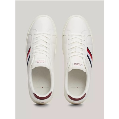 Signature Stripe Leather Court Sneaker
