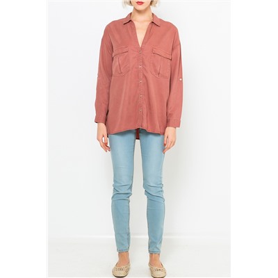 Camisa Naranja oscuro