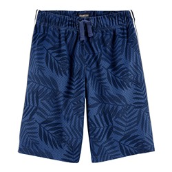 OshKosh | Kid Palm Leaf Mesh Basketball Shorts