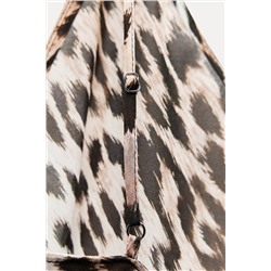ZW COLLECTION ANIMAL PRINT TOP WITH CUT-OUT DETAIL