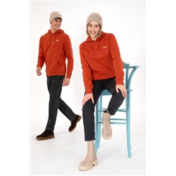 Erkek Kiremit Basic Sweatshirt