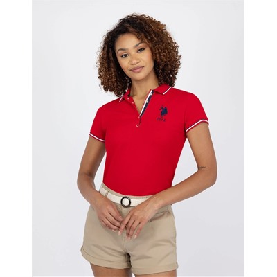 SIGNATURE STRIPE PLACKET POLO SHIRT
