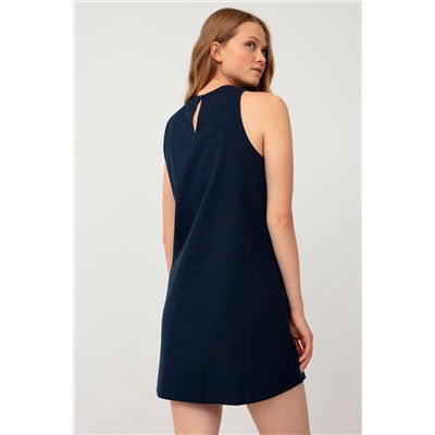 Vestido trapecio Azul marino