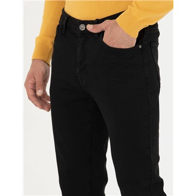 Siyah Slim Fit Jean Pantolon