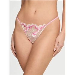 Peony Embroidery V-String Panty