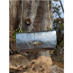 Avarca menorquina · 14426 negro+AB.Z PELLE Abeja ladrillo (330) plata АКЦИЯ