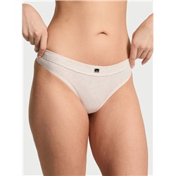 Cotton Logo Cotton Thong Panty