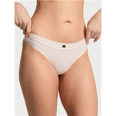 Cotton Logo Cotton Thong Panty