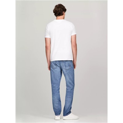 Embroidered Tommy Logo Slim Fit T-Shirt