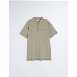 Striped Polo, Men, Beige