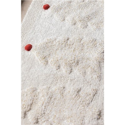 Esprit Banyo Paspas - Krem/Gold/Kırmızı - 50x80 cm
