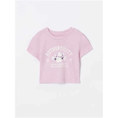 PRINTED CROPPED T-SHIRT