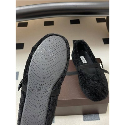 Женские меховые туфли в стиле Мэри Джейн  Alai*a