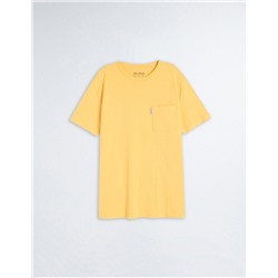 Pocket T-shirt, Men, Yellow