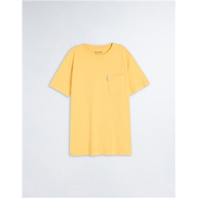Pocket T-shirt, Men, Yellow