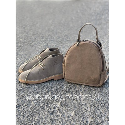 AB.Z. SAFARY niquel+AB.Z · Pelle · mochila serraje (610) NIQUEL