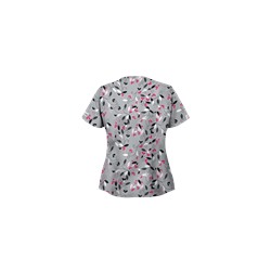 UA Nature's Heart Silver Scrub Top