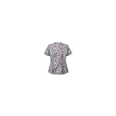 UA Nature's Heart Silver Scrub Top