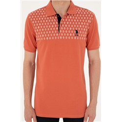 Erkek Regular Fit Polo Yaka Pudra Tişört