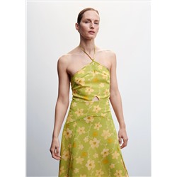 Vestido estampado flores
