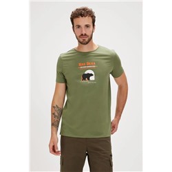 Bad Bear, DEREK T-SHIRT THYME Erkek Tişört Yeşil S-XXL