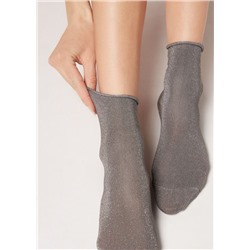 Kurze Socken mit Glitzer