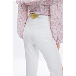 Vaquero bootcut de tiro alto Blanco