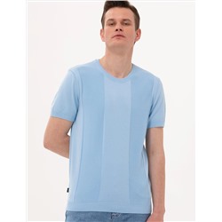 Açık Mavi Slim Fit Kazak