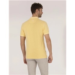 Açık Sarı Slim Fit Polo Yaka Tişört